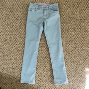 The Children’s Place, light washed skinny blue jeans.